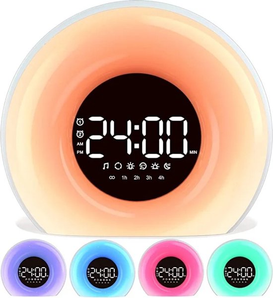 Sunrise Alarm Clock Wake-Up Light with 25 Nature Sounds 4