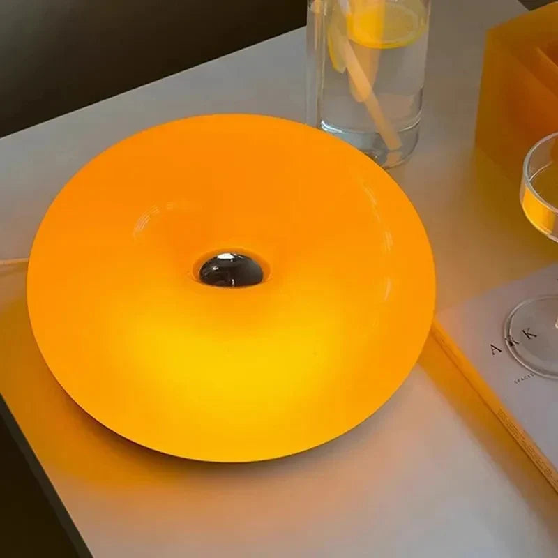 Round LED Table Lamp – 3-Level Touch Dimmer Warm White 4