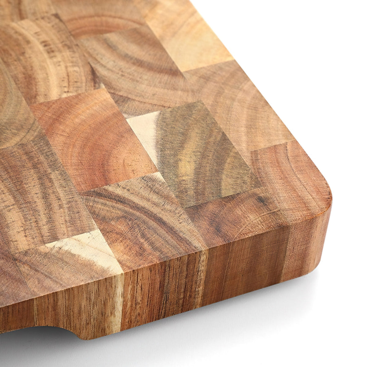 Acacia Wood Cutting Board – Solid, Knife-Friendly with Grip 5