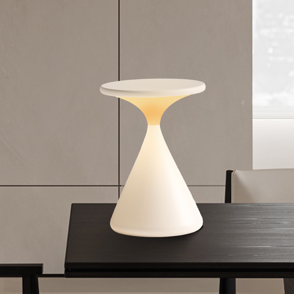 Cordless Hourglass Table Lamp – Dimmable Rechargeable LED 1