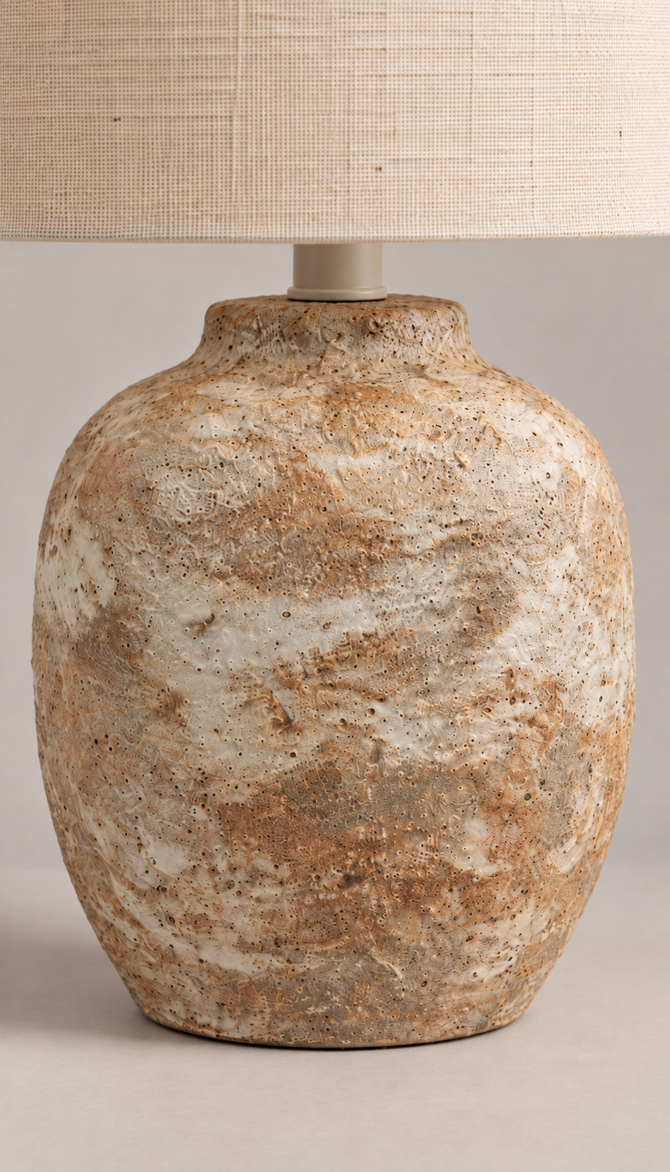 Textured Stoneware Table Lamp
