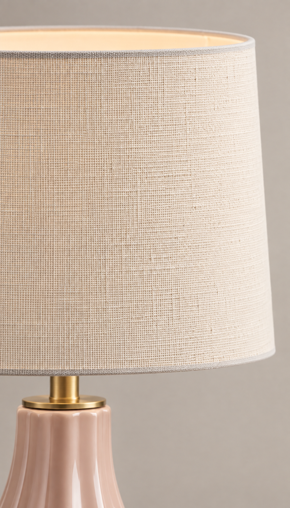 Ceramic Table Lamp with Fabric Shade