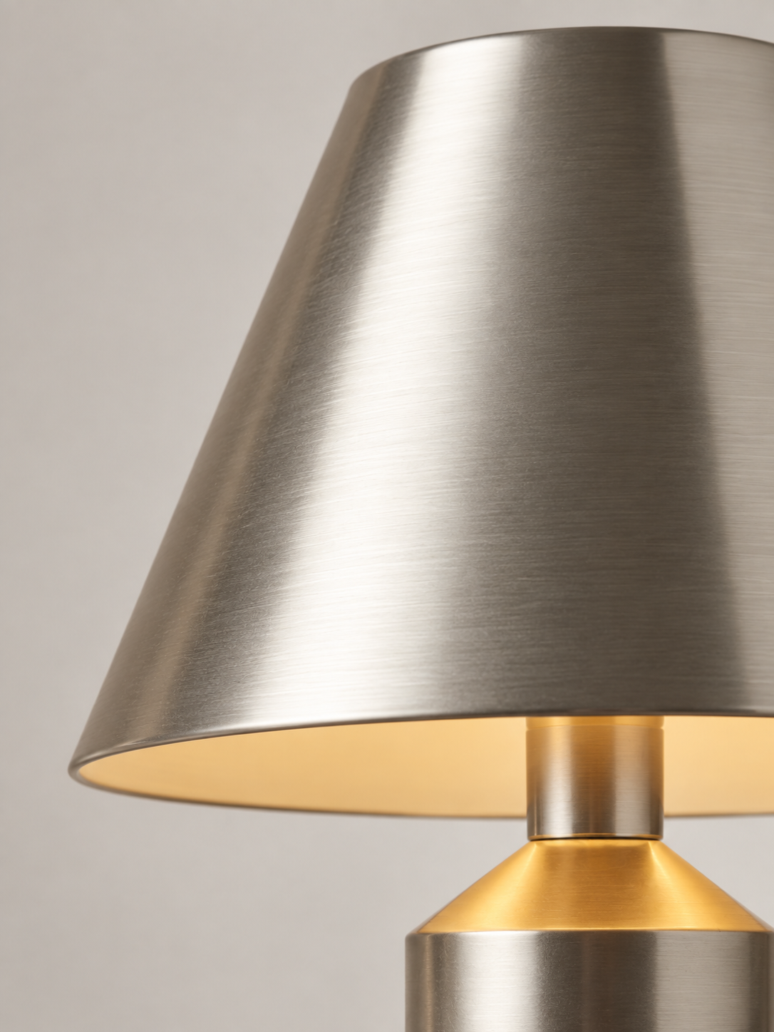 Brushed Steel Accent Lamp