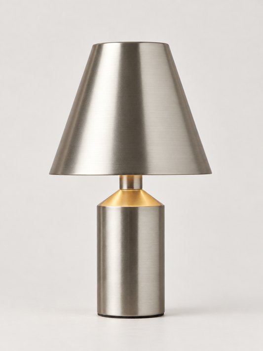 Brushed Steel Accent Lamp