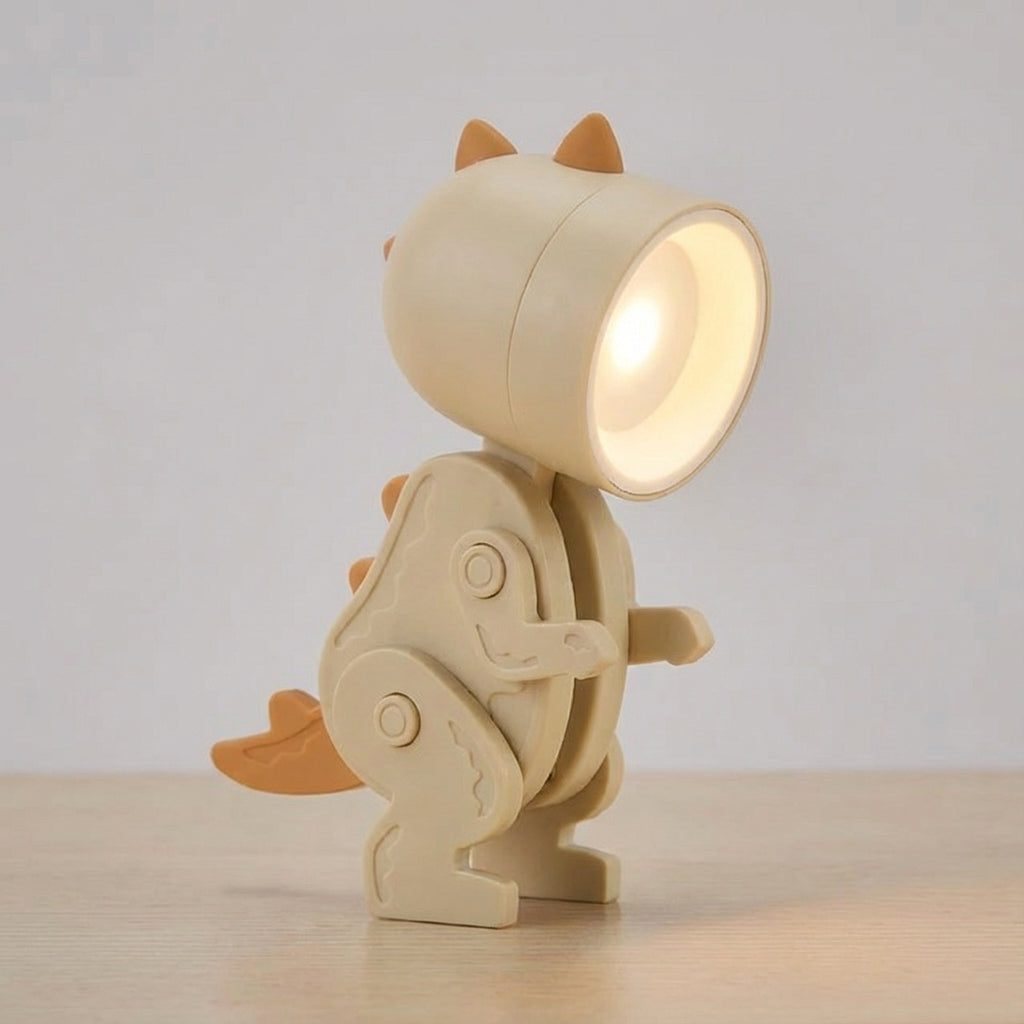 Foldable Dinosaur Desk Lamp – Portable Warm LED Clip Lamp 9