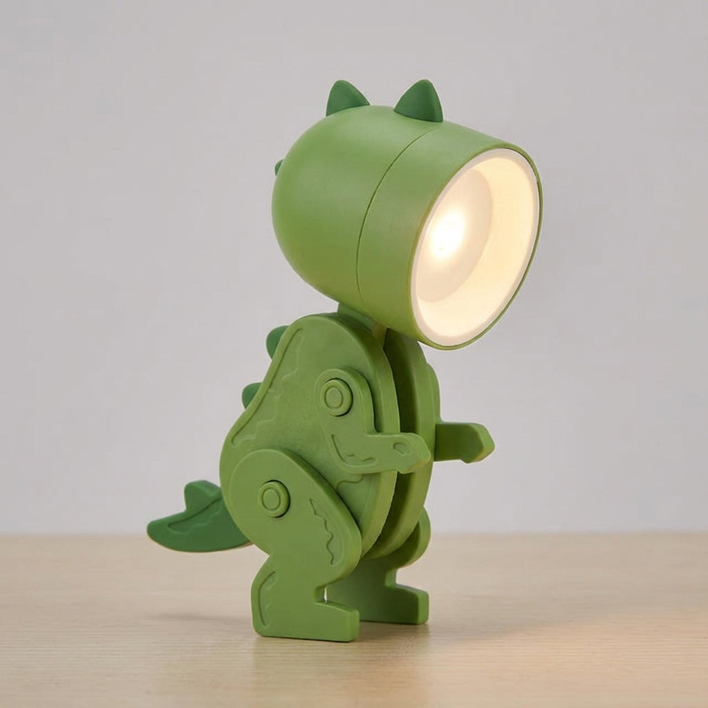 Foldable Dinosaur Desk Lamp – Portable Warm LED Clip Lamp 4