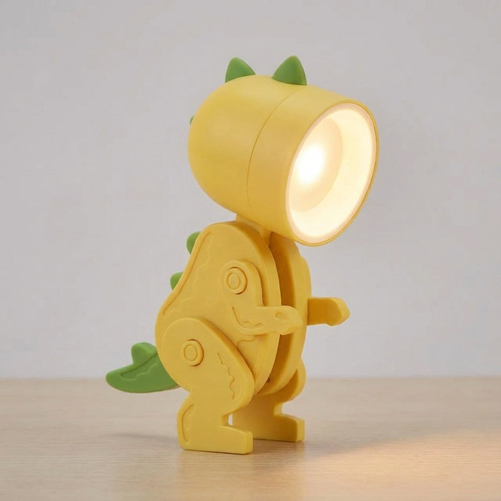 Foldable Dinosaur Desk Lamp – Portable Warm LED Clip Lamp 7
