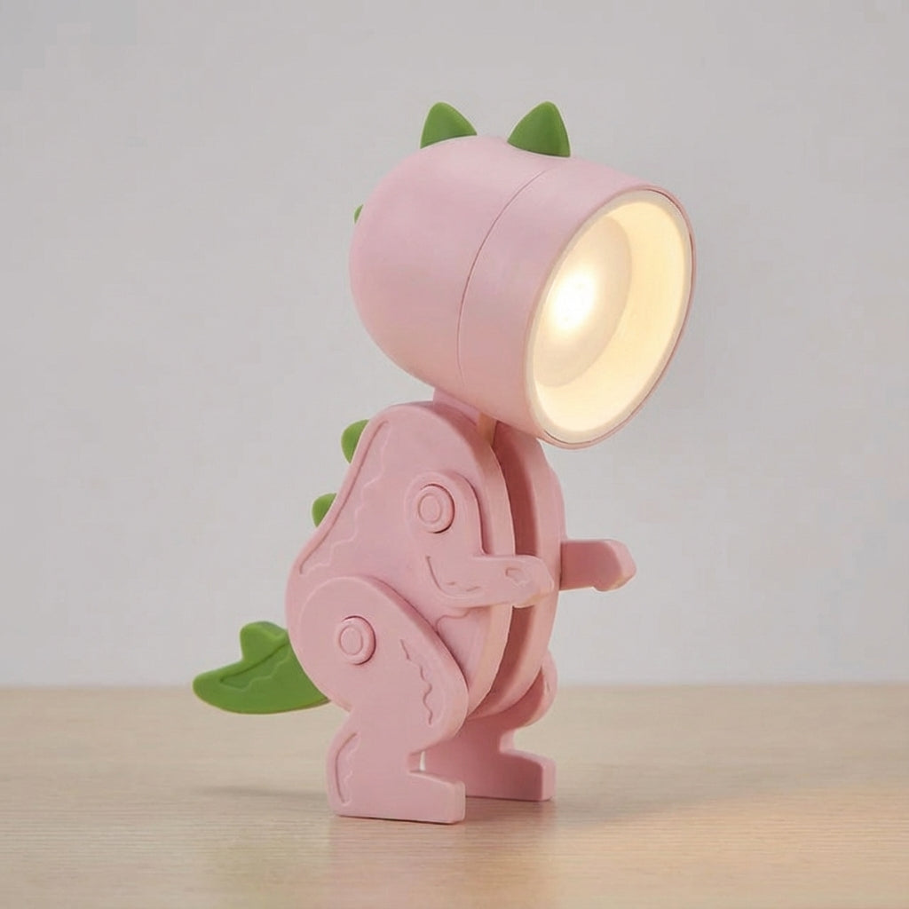 Foldable Dinosaur Desk Lamp – Portable Warm LED Clip Lamp 8
