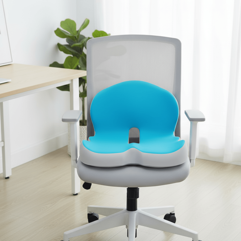 Ergonomic Seat Cushion – Memory Foam with Back Support 1