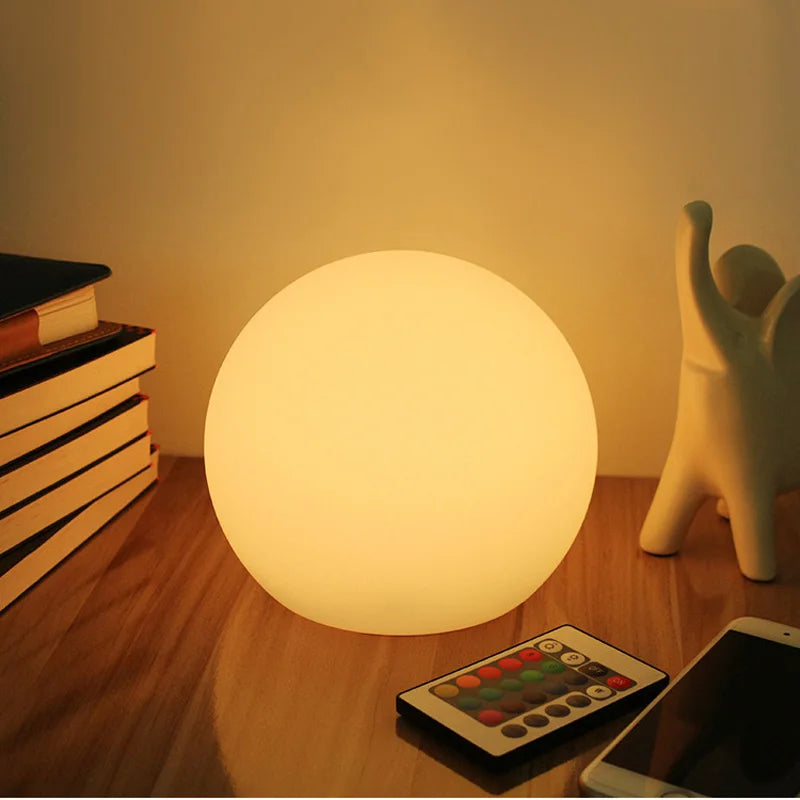 Rechargeable LED Ball Lamp – 16 Colours with Remote Control 2