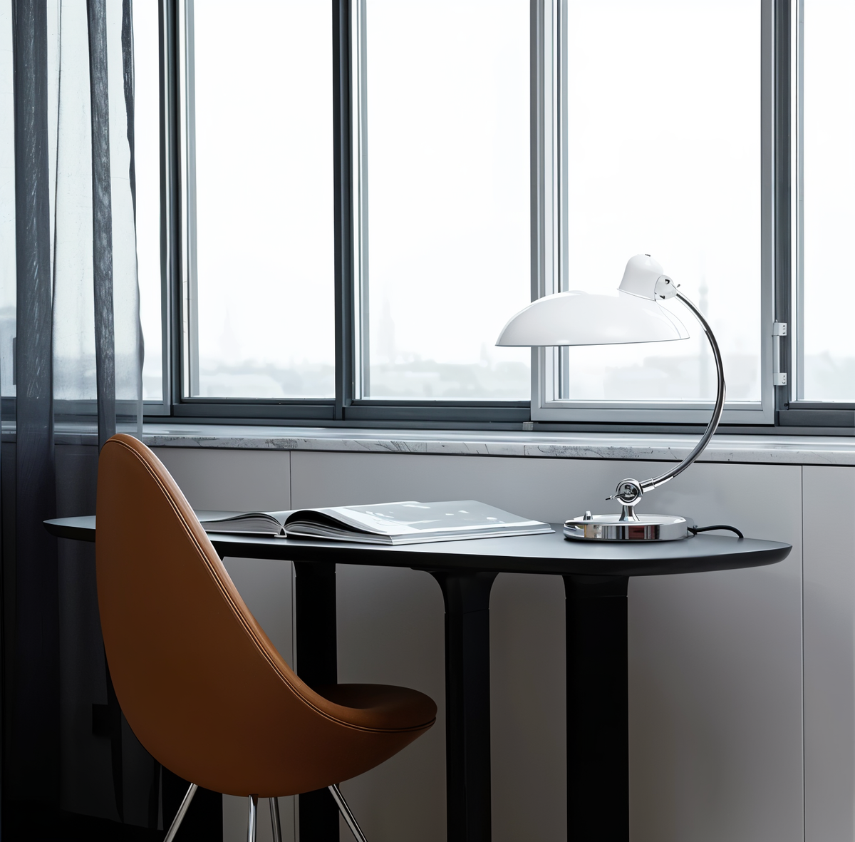 Adjustable Retro Desk Lamp – Metal Dome Shade, E27 8