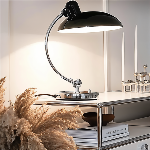 Adjustable Retro Desk Lamp – Metal Dome Shade, E27 9