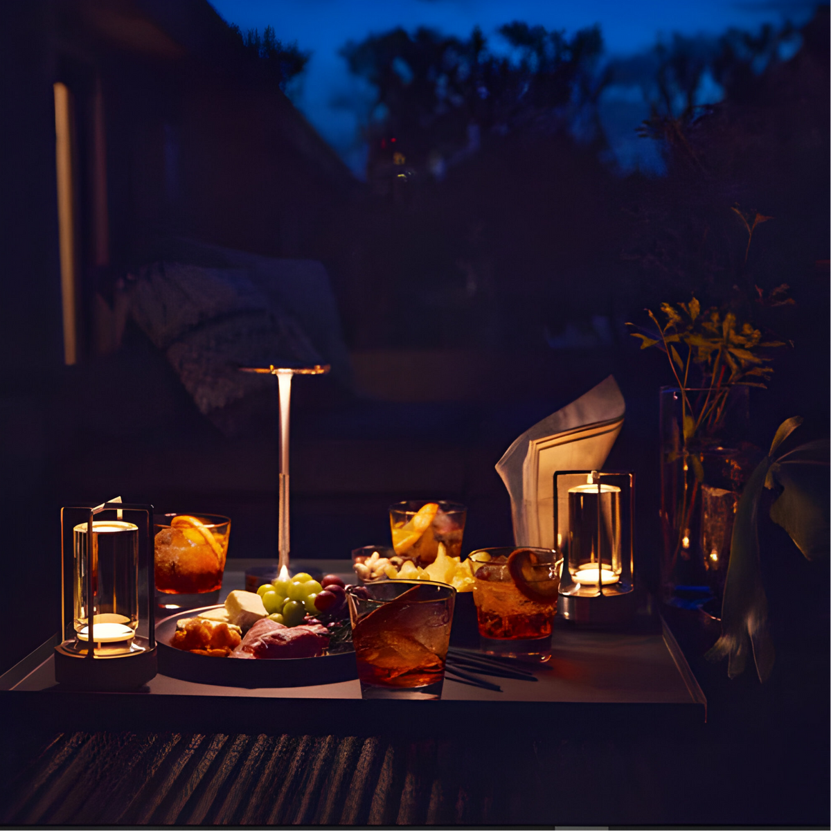 Cordless LED Table Lamp – Rechargeable Metal Touch Dimmer 7