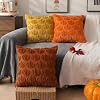 Pumpkin Cushion Covers Set of 2 – Plush Autumn Decor 45x45 3