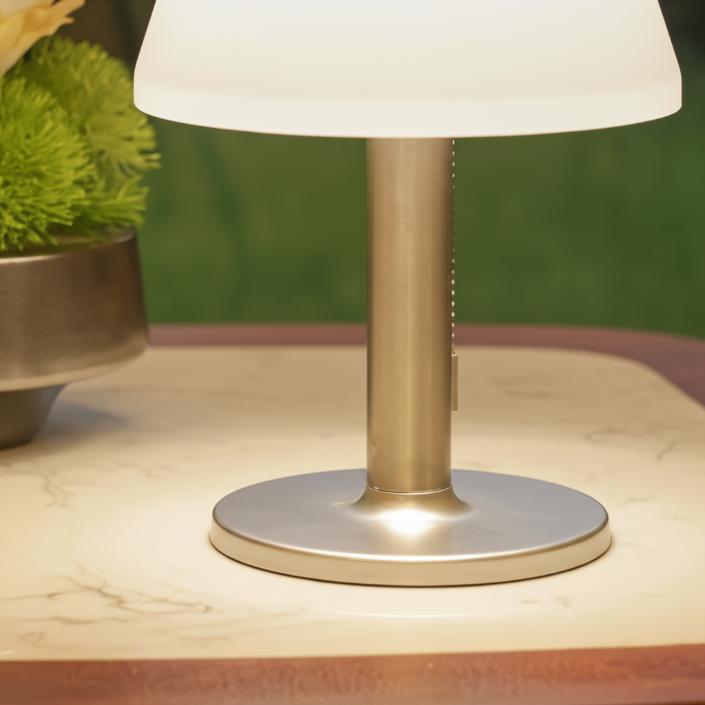 Solar Outdoor Table Lamp – Weatherproof Cordless Warm LED 3