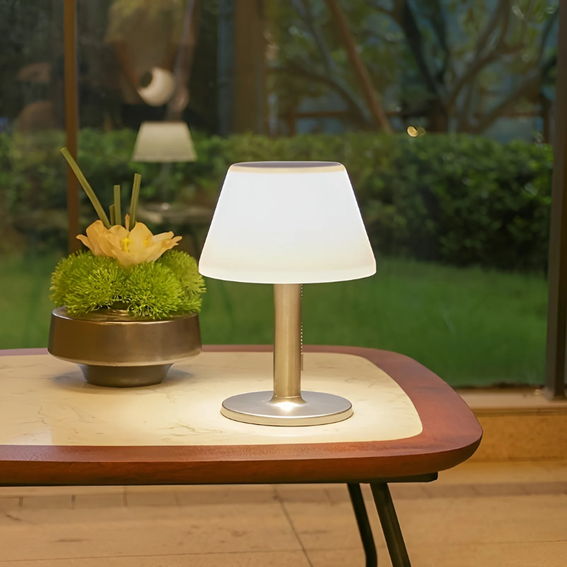 Solar Outdoor Table Lamp – Weatherproof Cordless Warm LED 4
