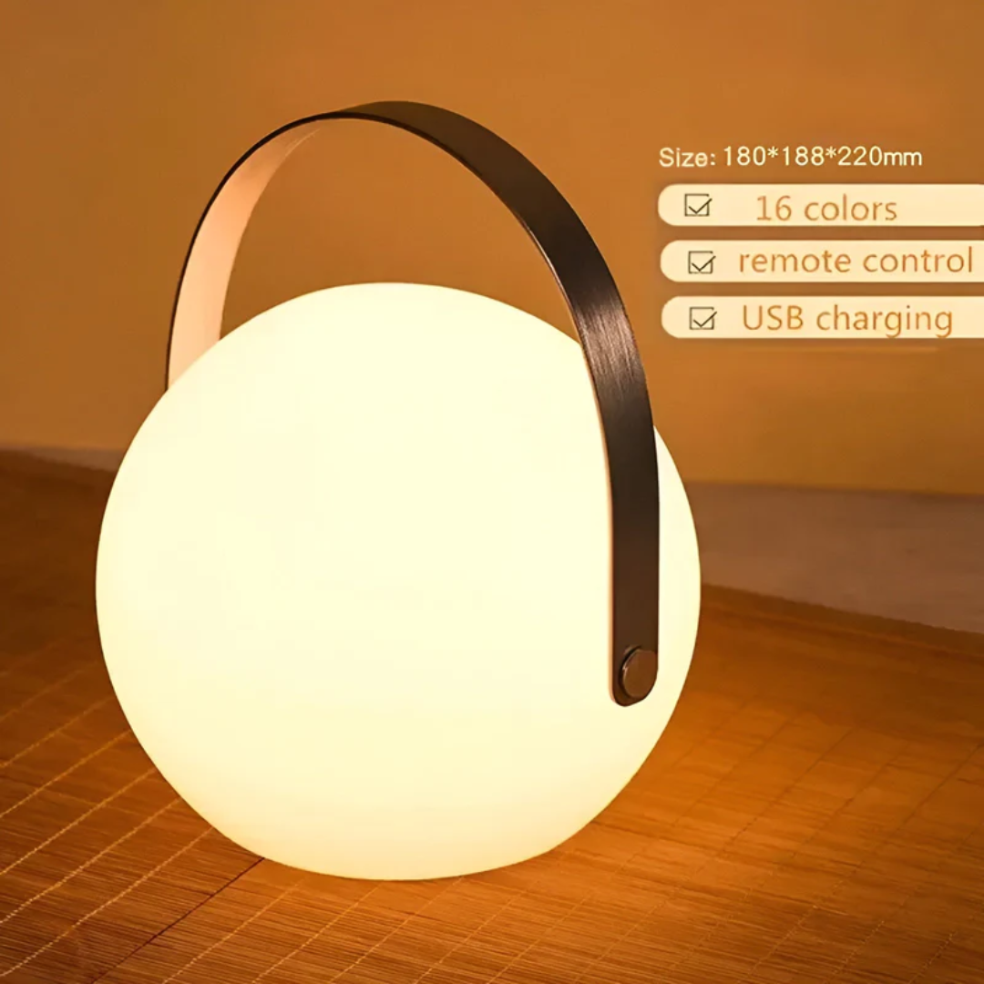 Waterproof Cordless Table Lamp – 16 Colours with Remote 9
