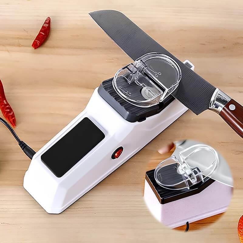 Electric Knife Sharpener – USB Rechargeable, Safe & Fast 1