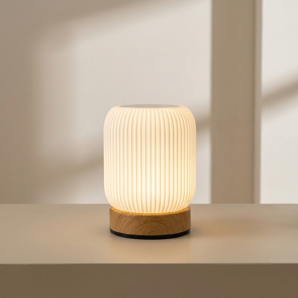 Round LED Night Light – Touch Control, USB Rechargeable 1