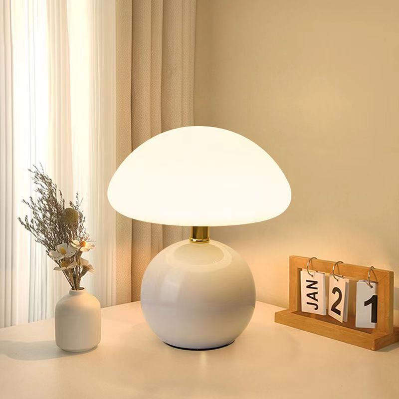 Ceramic Mushroom Table Lamp – Dimmable 3 Light Modes 1